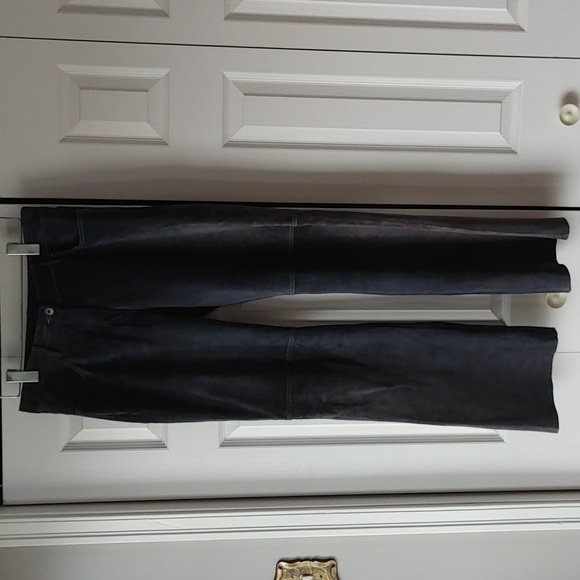 Danier Pants - Danier Leather Blue Suede Pant Size 8